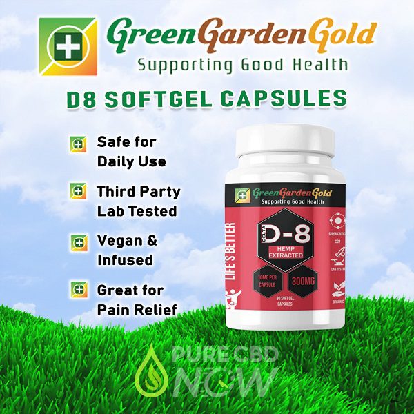 Buy Delta-8 Soft Gel Capsules 300mg