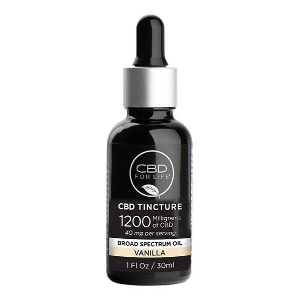 VANILLA 1200mg Broad Spectrum CBD Oil Tincture