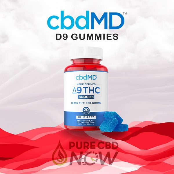 cbdMD Delta 9 Gummies 10 MG THC Per Gummy