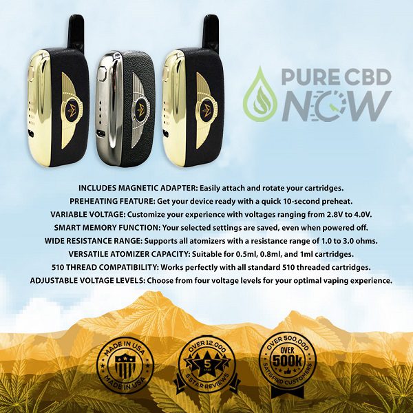 True CBD 510 Thread Eagle Vape Battery - User guide