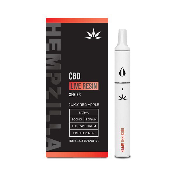 Juicy Red Apple CBD Live Resin 1G Vape