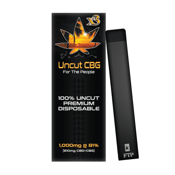 Disposable CBD & CBG Vape Pen 810mg | x3