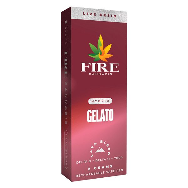 Fire Cannabis Rechargeable and Disposable Vape Gelato Strain