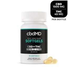 cbdMD Full Spectrum CBD Oil Softgels 1500mg