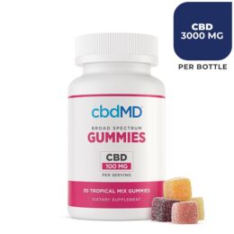 CBD Gummies BROAD SPECTRUM - TROPICAL MIX - 30 COUNT - 100 MG CBD