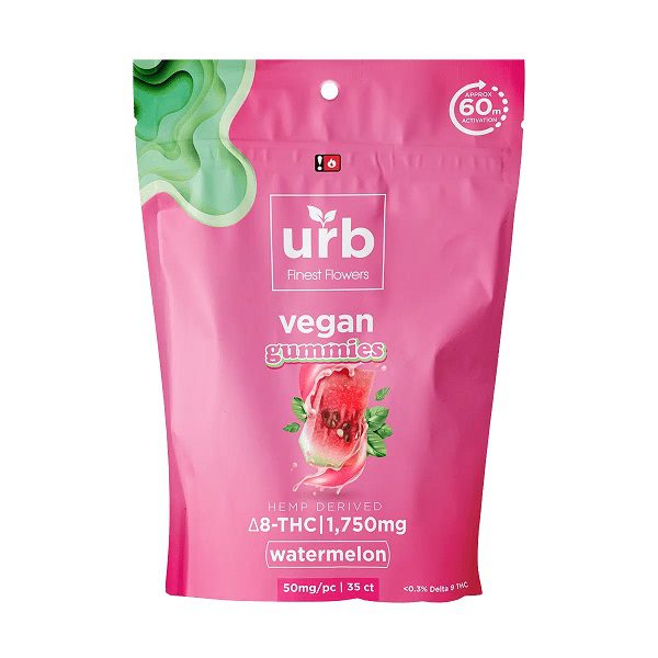 Buy URB Delta 8 Delta 10 GUMMIES Watermelon Flavor