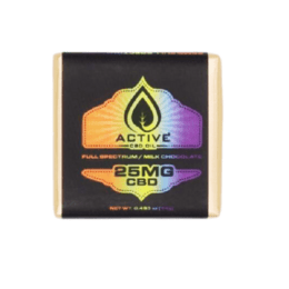 Active CBD Oil Full Spectrum CBD Chocolate Square 25mg