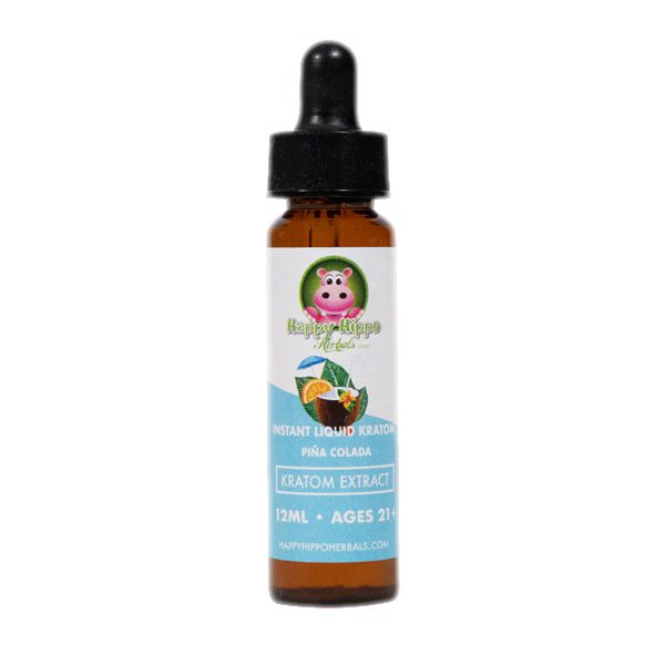 Buy Happy Hippo Liquid Kratom Extract 12mL Pina Colada flavor