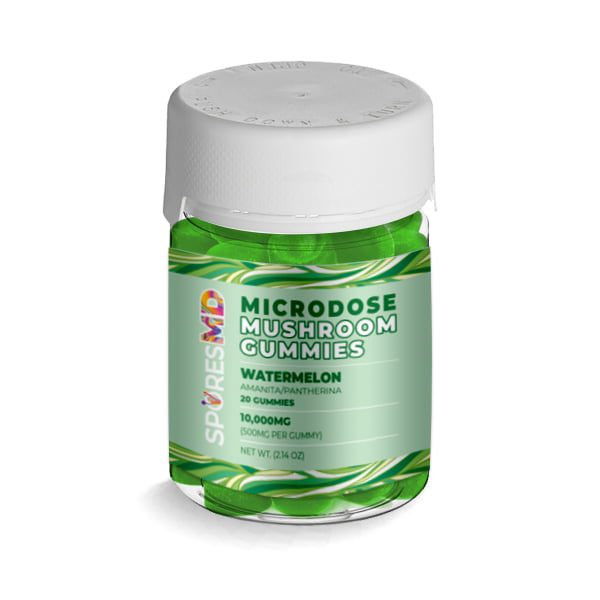 SPORESMD Microdose Mushroom Gummies Jar - Watermelon