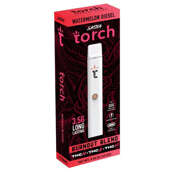 Torch Burnout Blend Disposable Vape Pen 3.5G - Watermelon Diesel Strain