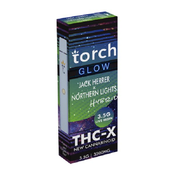 Torch GLOW Disposable Vape Pen 3.5G Live Resin - Jack Herrer x Northern Lights