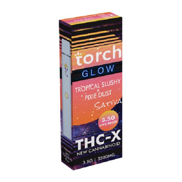 Torch GLOW Disposable Vape Pen 3.5G Live Resin - Tropical Slushy x Pixie Dust