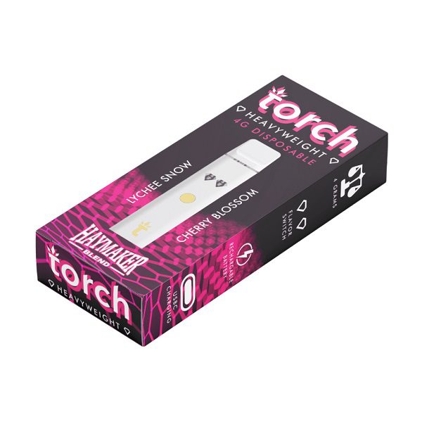 Torch Haymaker Heavyweight Disposable Vape Pen 4G - Lychee Snow x Cherry Blossom Strain