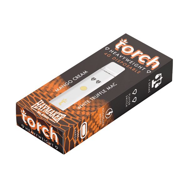 Torch Haymaker Heavyweight Disposable Vape Pen 4G - Mango Cream x White Truffle Mac Strain