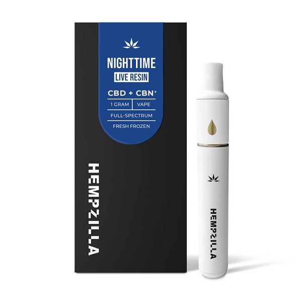 Hempzilla CBD Live Resin Vape 1 Gram - Nighttime CBD + CBN blend