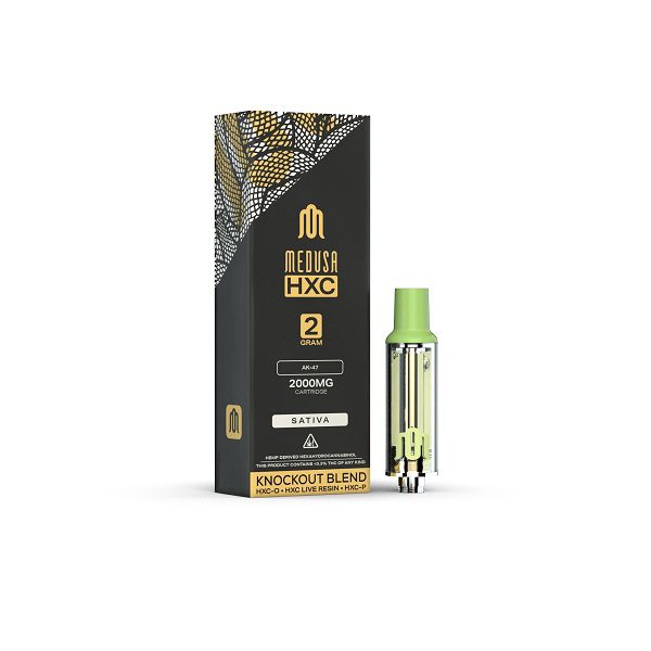 Medusa HXC Vape Cartridge 2000mg - AK47 – Sativa Strain