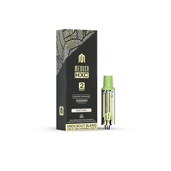 Medusa HXC Vape Cartridge 2000mg - Electric Lemonade – Sativa Strain