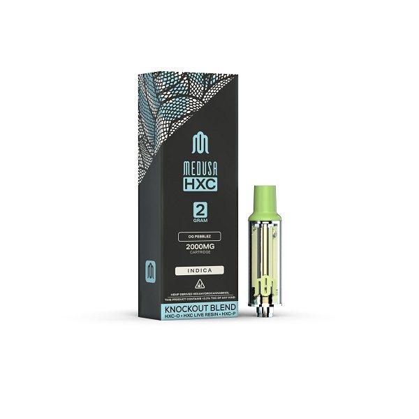 Medusa HXC Vape Cartridge 2000mg - OG Pebblez– Indica Strain