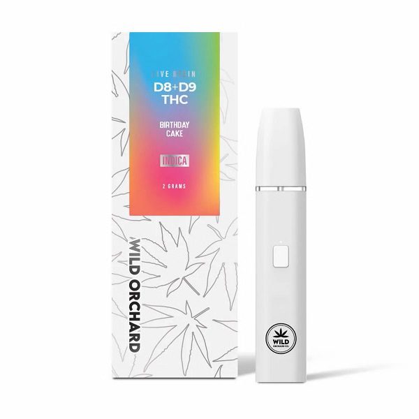 Wild Orchard Delta 8 Rechargeable and Disposable Vape Pen “Birthday Cake” 2 Gram