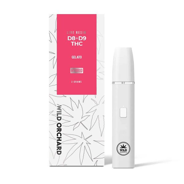 Wild Orchard Delta 8 Rechargeable and Disposable Vape Pen “Gelato” 2 Gram