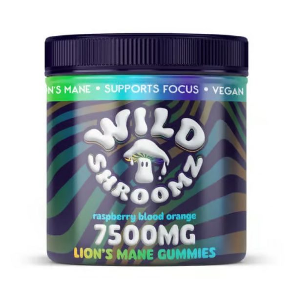 Wild Shroomz Mushroom + Delta 9 Gummies “Lions Mane” 30 Pack Jar