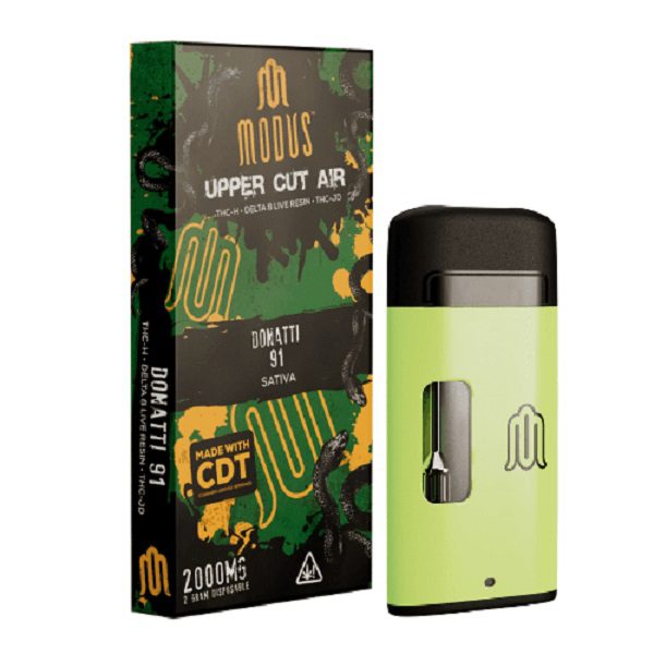 Modus Uppercut Air Rechargeable & Disposable Vape 2g - Donatti 91 (Sativa) Strain