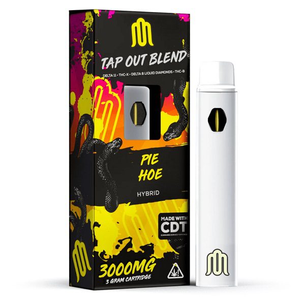 Modus Tap Out Blend Rechargeable and Disposable Vape Pen 3 Grams infused with Delta 11, thcx, delta 8, thcb, and cdt - Pie Hoe (Hybrid) Strains