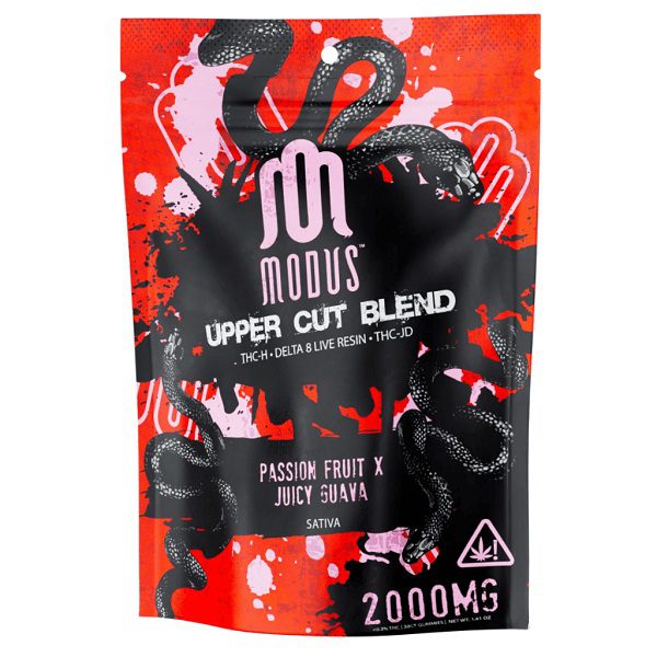 Modus Uppercut Blend Gummies 2000mg - Passion Fruit x Juicy Guava (Sativa) Flavor