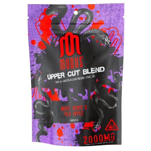 Modus Uppercut Blend Gummies 2000mg - White Grape x Fuji Apple (Indica) Flavor