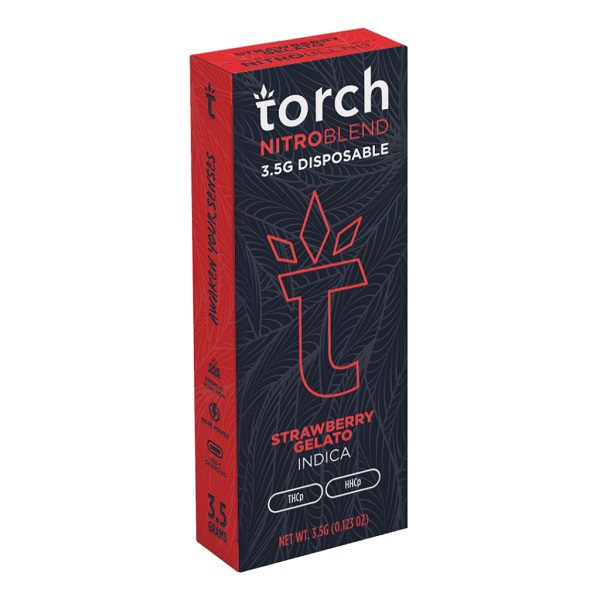 Torch Nitro Blend Disposable Vape Pen 3.5G - Strawberry Gelato Indica