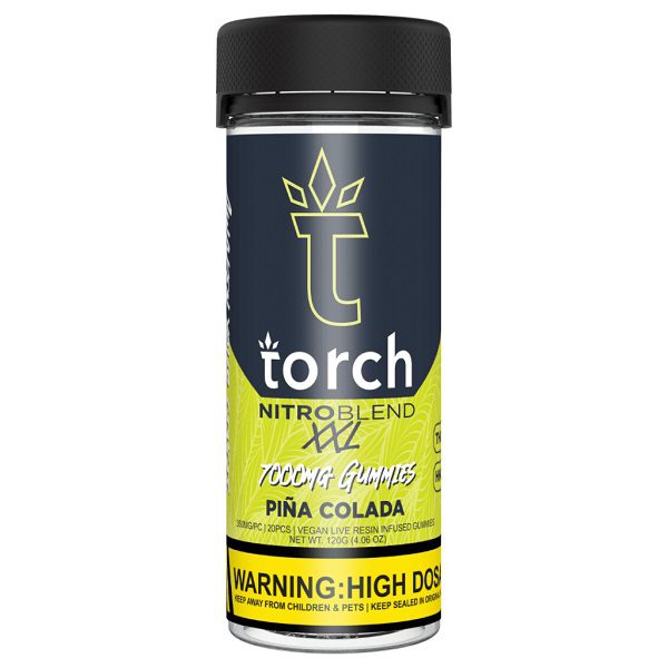 Torch Nitro Blend Gummies 7000mg - Pina Colada Strain