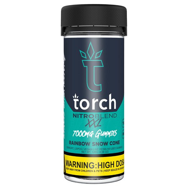 Torch Nitro Blend Gummies 7000mg - Rainbow Snow Cone Strain