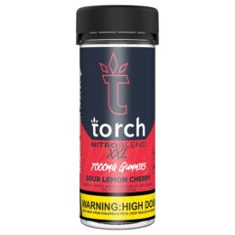 Torch Nitro Blend Gummies 7000mg - Sour Lemon Cherry Strain