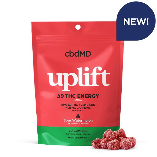 Delta 9 Gummies - Uplift - 5MG - 30 Count - Sour Watermelon