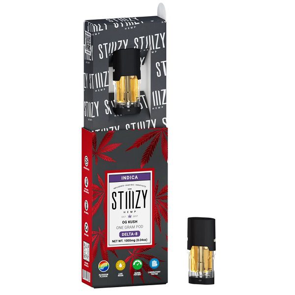 STIIIZY Delta 8 Vape Pod 1 Gram Strains - OG Kush (Indica) Strain