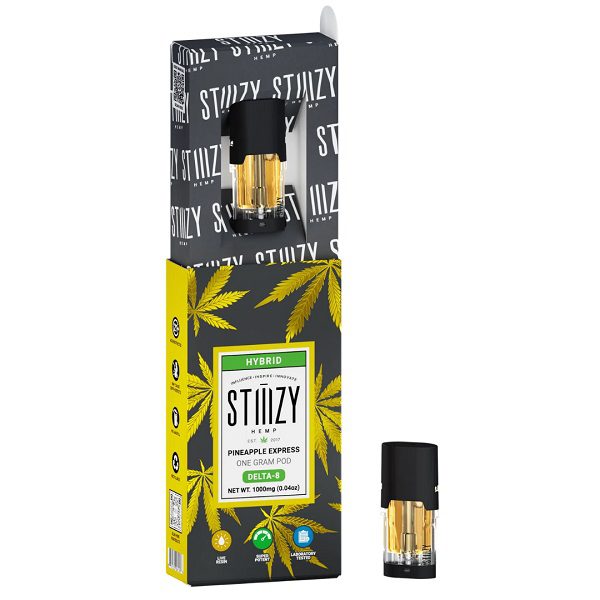 STIIIZY Delta 8 Vape Pod 1 Gram Strains - Pineapple Express (Hybrid) Strain