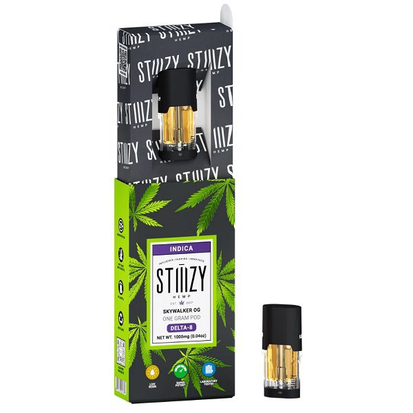 STIIIZY Delta 8 Vape Pod 1 Gram Strains - Skywalker OG (Indica) Strain