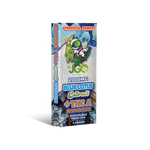 JGO Blue Lotus + THCa Disposable Vape Pen 2 Grams - Tropical Punch Flavor