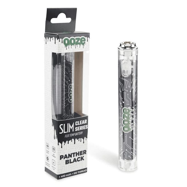 Ooze Slim Clear 510 Battery 400mAh and Type-C charger - Panther Black Color