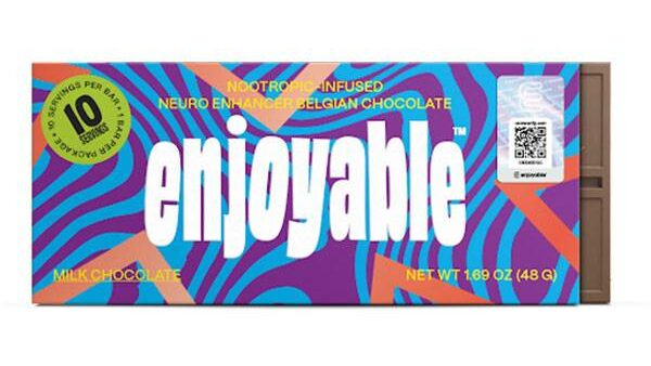 Enjoyable Neuro Enhancer Belgian Milk Chocolate Bar