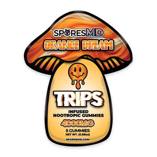 SporesMD Orange Dream Infused Nootropic Gummies 4000mg