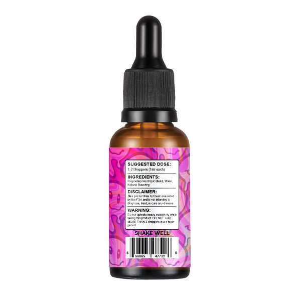 SporesMD Trips Macrodose Nootropic Infused Tinctures 30000mg 30ml - Strawberry flavor Ingredients