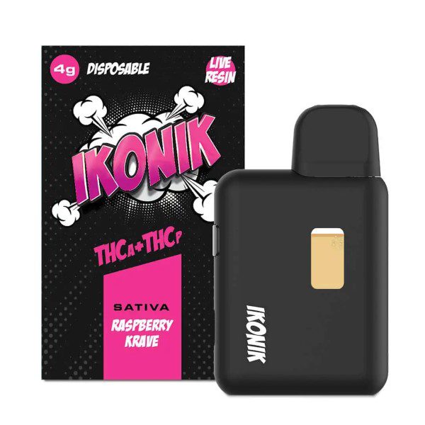 IKONIK Vape Live Resin Disposable Vapes 4G - Raspberry Krave