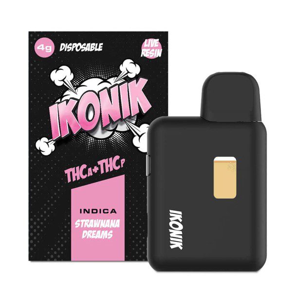 IKONIK Vape Live Resin Disposable Vapes 4G - Strawnana Dreams