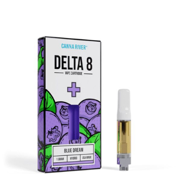 Canna River Delta 8 Vape Cartridge 1G - Blue Dream (Hybrid)