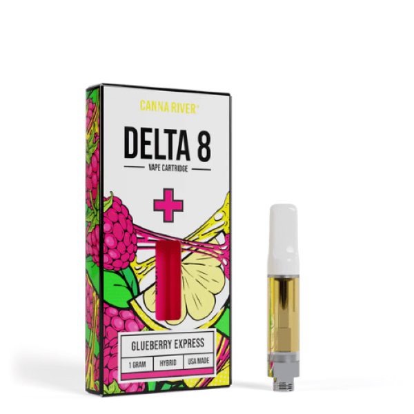 Canna River Delta 8 Vape Cartridge 1G - Glueberry Express (Hybrid)