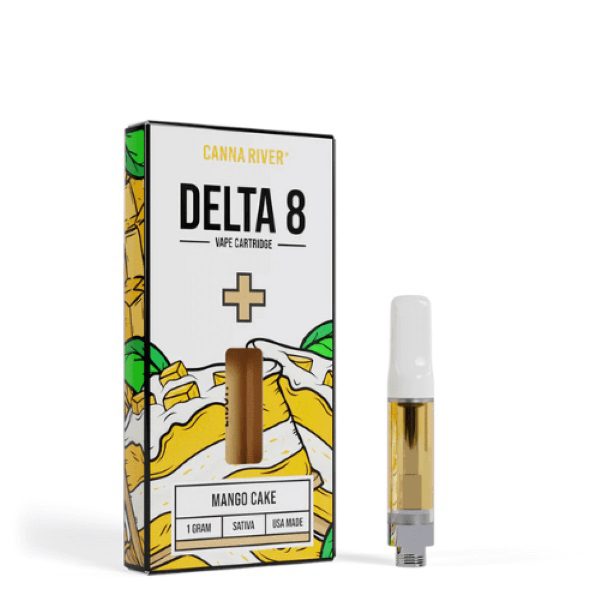 Canna River Delta 8 Vape Cartridge 1G - Mango Cake (Sativa)