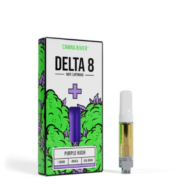 Canna River Delta 8 Vape Cartridge 1G - Purple Kush (Indica)