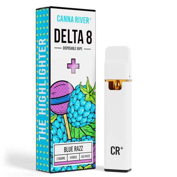 Canna River Highlighter Delta 8 Disposable 2G - Blue Razz (Hybrid)