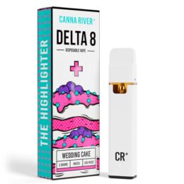 Canna River Highlighter Delta 8 Disposable 2G - Wedding Cake (Indica)